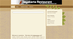 Desktop Screenshot of jayakartarestaurant.com